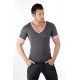 V NECK COTTON/LYCRA